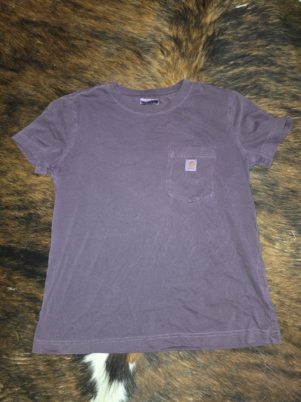 Carhartt Pocket T-Shirt in Faded Plum